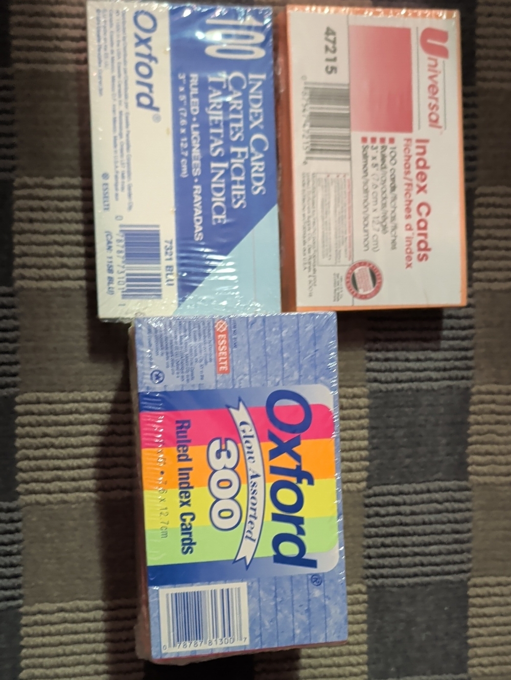 Oxford 300 Ruled Index Cards Plus Bundle  Multicolor